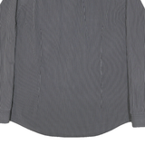 CALVIN KLEIN Mens Black & White Stripe Shirt XL Long Sleeve Cotton Blend