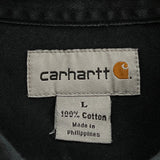 Carhartt Denim Shirt - Large Black Cotton