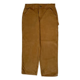 Carhartt Carpenter Trousers - 34W 30L Brown Cotton