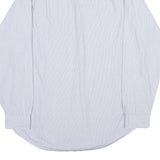 TOMMY HILFIGER Mens Blue Slim Fit Cotton Shirt M Striped Casual Button-Down