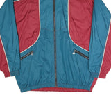 GONSO Mens Blue & Red Zip Up Regular Fit Jacket Polyester Blend 2XL Sportswear