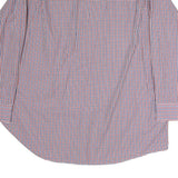 TOMMY HILFIGER Mens Red & Blue Check Shirt 2XL Cotton Button Down Casual Smart