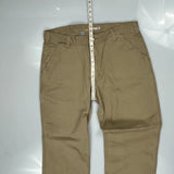 Carhartt Carpenter Trousers - 38W 30L Khaki Cotton