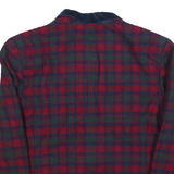 PENDLETON Womens Red & Green Wool Blend Jacket L Button Plaid Winter Retro