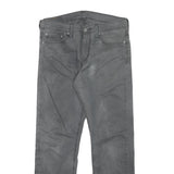 LEVI'S Mens Cotton Blend Black Regular Straight Trousers W32 L29 Casual Zip