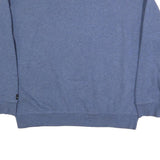 DKNY Womens Blue Cotton Blend Crew Neck XL Sweatshirt Pullover Logo