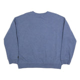 DKNY Womens Blue Cotton Blend Crew Neck XL Sweatshirt Pullover Logo