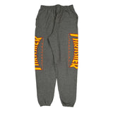 Flame Design Thrasher Graphic Joggers - Medium Gray Polyester Blend