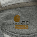 Carhartt Hoodie - 2XL Gray Cotton Blend