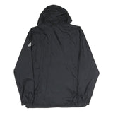 ADIDAS Mens Black Soccer Club Hooded Zip Jacket M Polyester Plain Sportswear