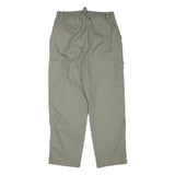 MIAN Mens Cotton Blend Relaxed Khaki Trousers W30 L29 Cargo Style Zip Closure