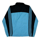 Adidas Striped Track Jacket - Large Black Polyester