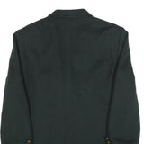 DELMOD Womens Black Wool Blend Double Breasted Jacket L Woven Classic Blazer