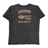 Harley Davidson Graphic T-Shirt - XL Gray Cotton