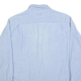WRANGLER Mens Blue Cotton Shirt M Long Sleeve Casual Button Front