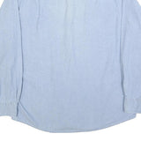 WRANGLER Mens Blue Cotton Shirt M Long Sleeve Casual Button Front