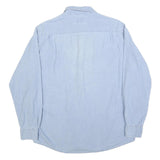 WRANGLER Mens Blue Cotton Shirt M Long Sleeve Casual Button Front