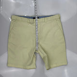 Tommy Hilfiger Chino Shorts - 38W 8L Yellow Cotton