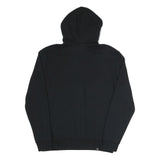 PUMA Mens Black Cotton Blend Full Zip Hoodie S With Logo Graphic