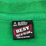 Fruit Of The Loom Single Stitch T-Shirt - Small Green Cotton Blend