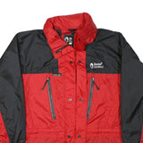 SHERPA Mens Red & Black Outdoor Jacket L Polyester Blend Zip Windbreaker
