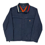 Tommy Hilfiger Striped Jacket - XL Navy Polyester