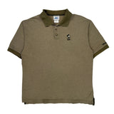 Mickey Mouse Embroidery Disney Polo Shirt - Medium Brown Cotton