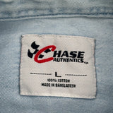 Nascar Racing Chase Authentics Nascar Denim Shirt - Large Light Wash Cotton