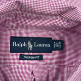 Ralph Lauren Checked Shirt - Large Purple Cotton