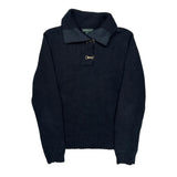 Ralph Lauren Collared Sweater - Large Navy Cotton