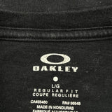 Oakley Graphic T-Shirt - Large Black Cotton