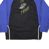 ADIDAS Mens Black & Blue TV Trub Sports Zip Jacket L Polyester Blend Track Top