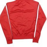 NIKE Mens Red Air Zip Hoodie Jacket M Polyester Blend Plain Sportswear