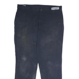 CARHARTT Mens Cotton Blend Navy Relaxed Straight Leg Trousers W36 L32 Workwear