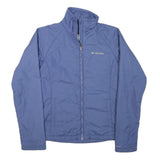 COLUMBIA Womens Blue Jacket XS Polyester Blend Plain Zip Outdoor Warm Activewear