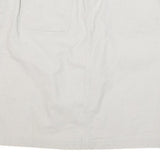 CHEROKEE Womens White Cotton Blend Straight Knee Length Woven Skirt UK 12 Casual