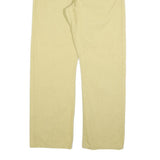 LEVI'S Mens Regular Beige Cotton Blend Trousers W36 L30 Classic Zip Pockets