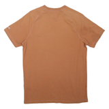 CARHARTT Mens Brown Pocket T-Shirt S Short Sleeve Crew Neck Workwear Logo