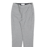 REISS Womens Slim Grey Polyester Blend Trousers W26 L28 Zip Closure Plain