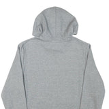 PUMA Mens Grey Pullover Hoodie S Cotton Blend Drawstring Hood Logo Sweatshirt
