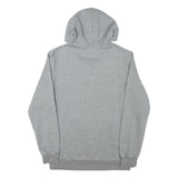 PUMA Mens Grey Pullover Hoodie S Cotton Blend Drawstring Hood Logo Sweatshirt