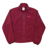 JACK WOLFSKIN Womens Red Jacket S Polyester Blend Fleece Outdoor Casual