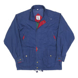 PIEROT Mens Blue Red Green Outdoor Jacket L Polyester Blend Zip Classic Fit
