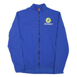 Mens Blue Polyester Blend Zip Jacket S Thermotead Cycling Plain Lightweight