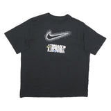 NIKE Mens Black & Yellow Graphic Modern T-Shirt M Short Sleeve Crew Neck Printed