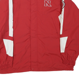 COLOSSEUM Mens Red & White Nebraska Huskers Track Jacket L Polyester Blend Sport