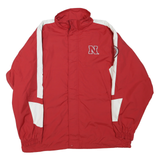 COLOSSEUM Mens Red & White Nebraska Huskers Track Jacket L Polyester Blend Sport