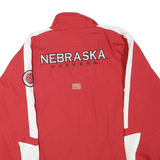 COLOSSEUM Mens Red & White Nebraska Huskers Track Jacket L Polyester Blend Sport