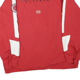 COLOSSEUM Mens Red & White Nebraska Huskers Track Jacket L Polyester Blend Sport
