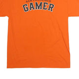 GILDAN Mens Orange San Francisco Gamer Graphic T-Shirt L Short Sleeve Crew Neck